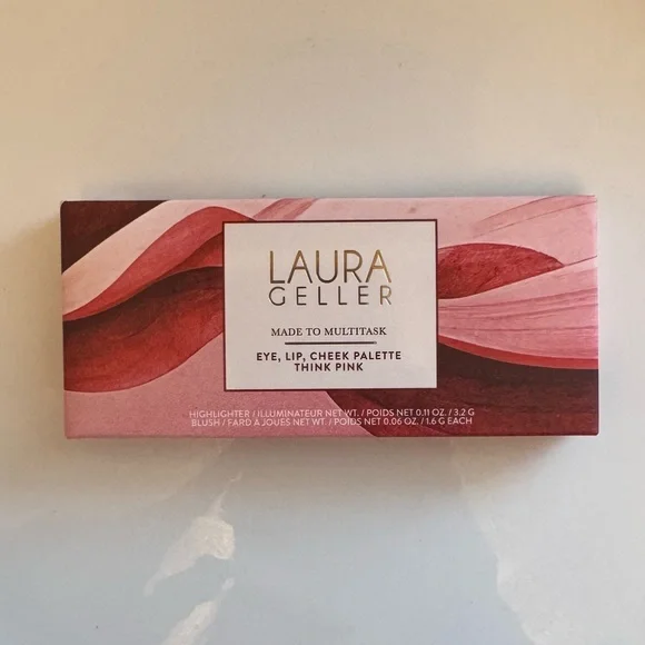 Laura Geller Beauty- Made to Multitask Eye, Lip, Cheek Palette “Think Pink” - Picture 4 of 6